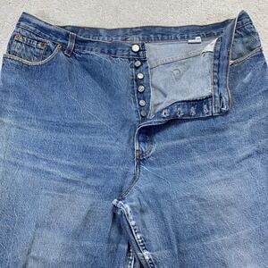 Vintage 80s Levis 29501-0838‎ Jeans Mens 44 Button Fly USA Made 42x31.5 Actual